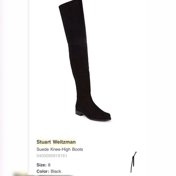 STUART WEITZMAN Genna Suede Over-the-Knee Boot | eBay Stuart Weitzman Suede Knee High Boots